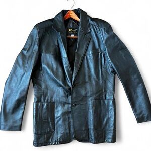 Vintage Reed Black 2-Button winter Leather
Sportswear Jacket size 42L